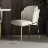 Angelo Gold Modern Fabric Dining Chair